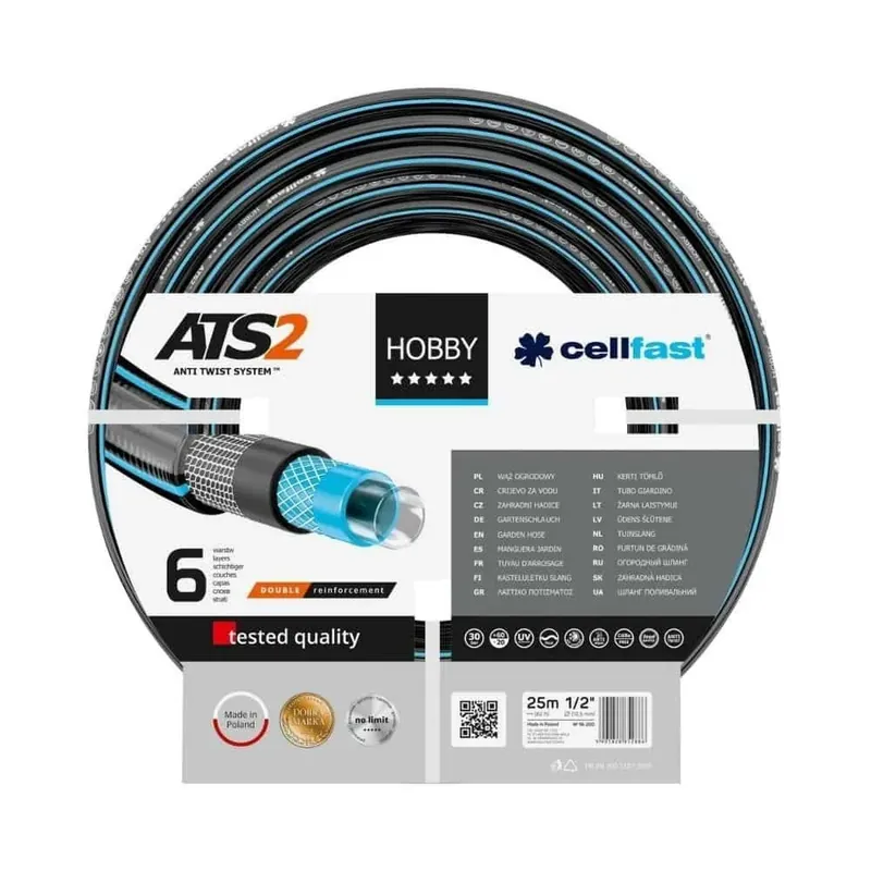 Gartenschlauch 25m, 1 Zoll, Flexibel, Lebensmittelecht, Premium Kostenloser Versand